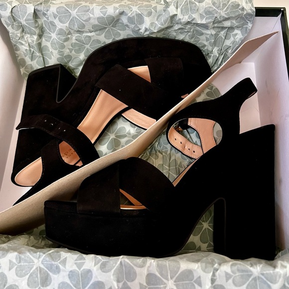 KATE SPADE NEW YORK GRACE OPEN TOE PLATFORM SANDALS - WOMEN’S SIZE 8 - Picture 7 of 10